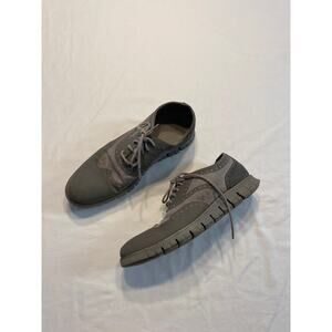 Cole Haan Zerogrand Stitchlite Mens Size 12 M Wingtip Gray Oxford Casual Shoes